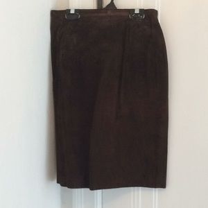 100 % authentic suede skirt.